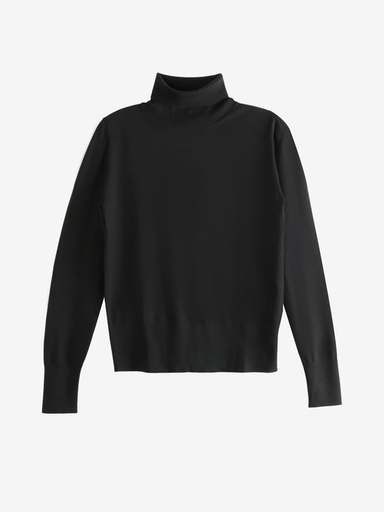 Black sweater, front view