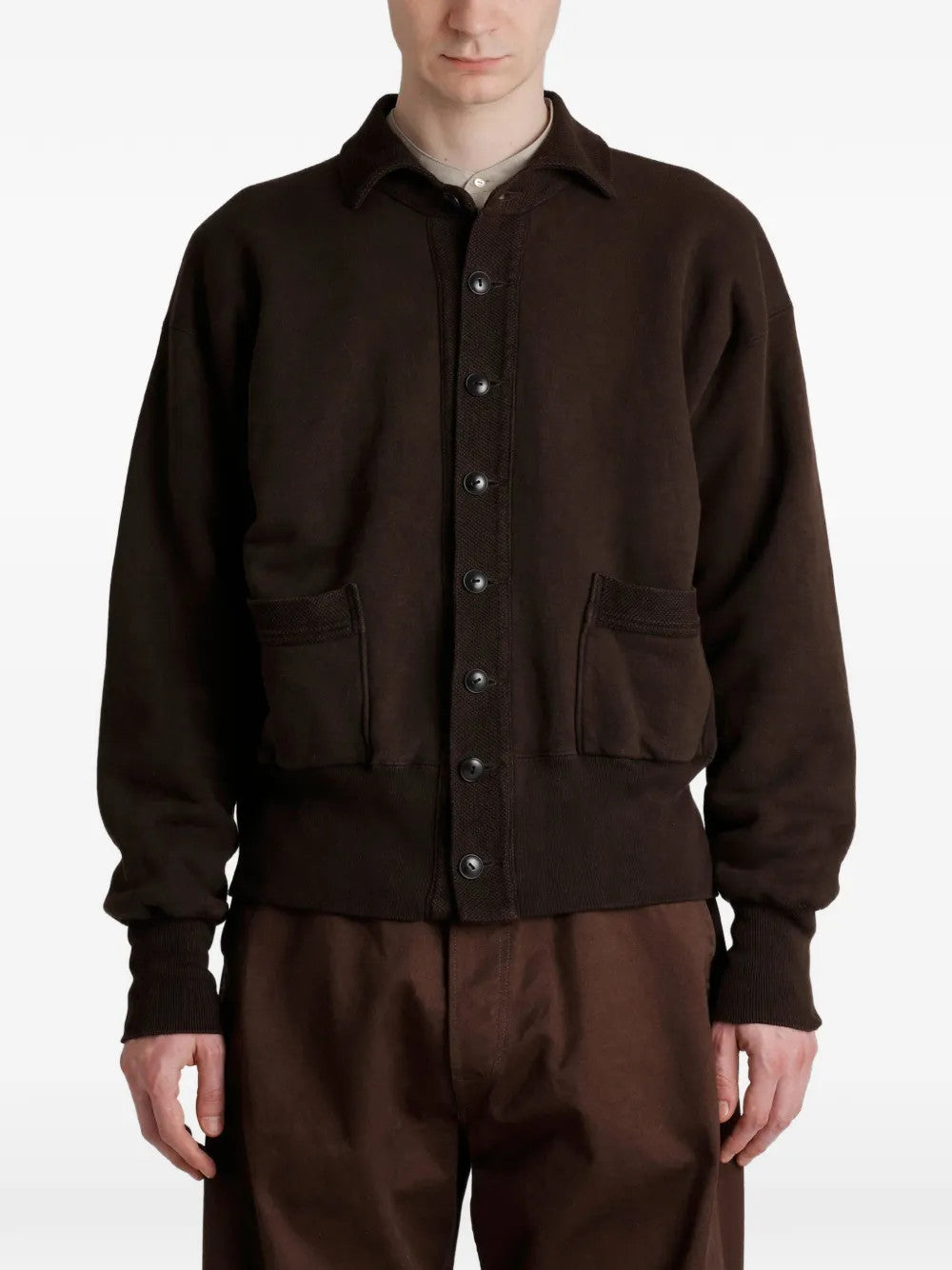Brown jacket, front view