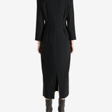 Black dress, full body view