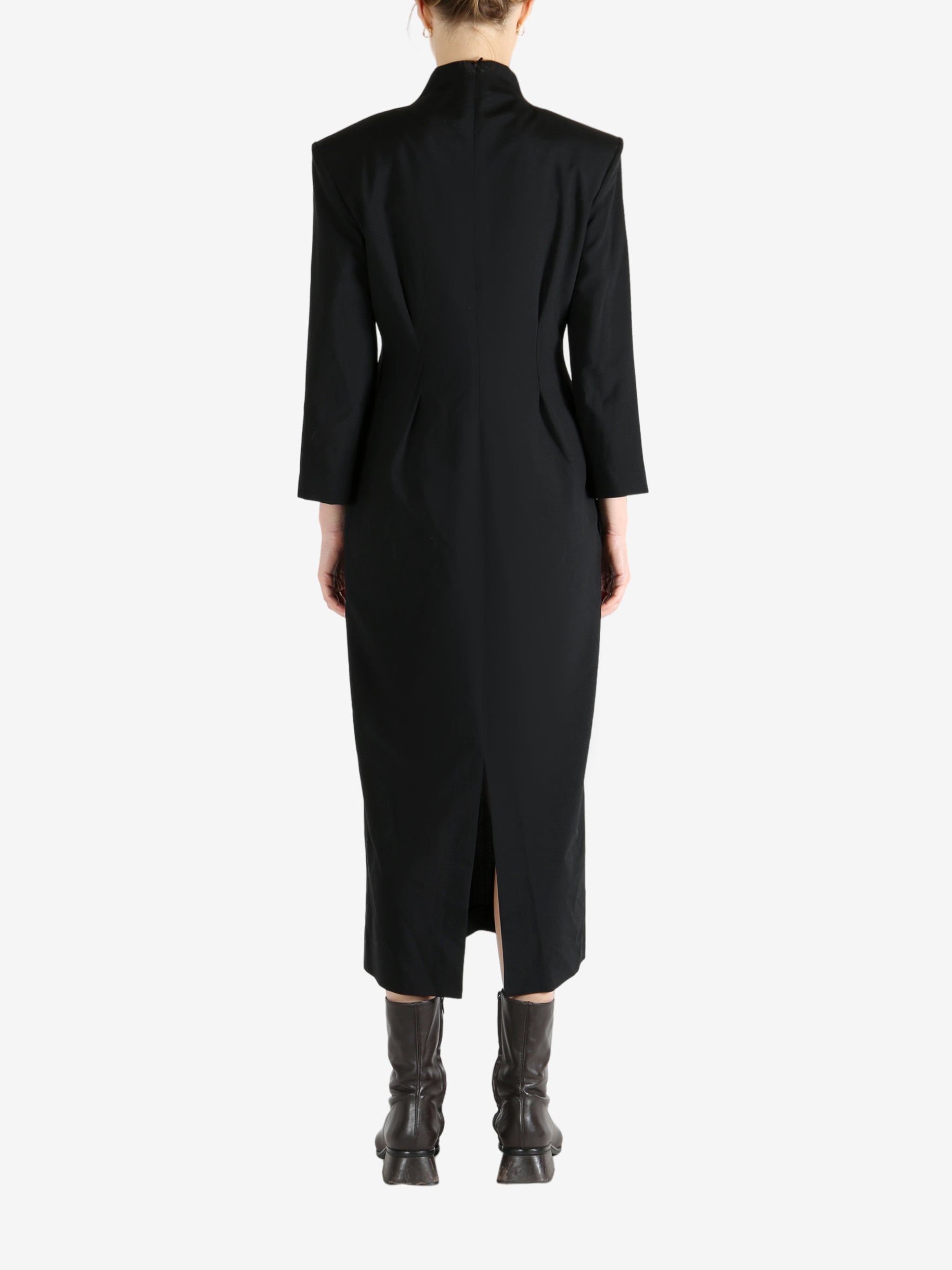 Black dress, full body view