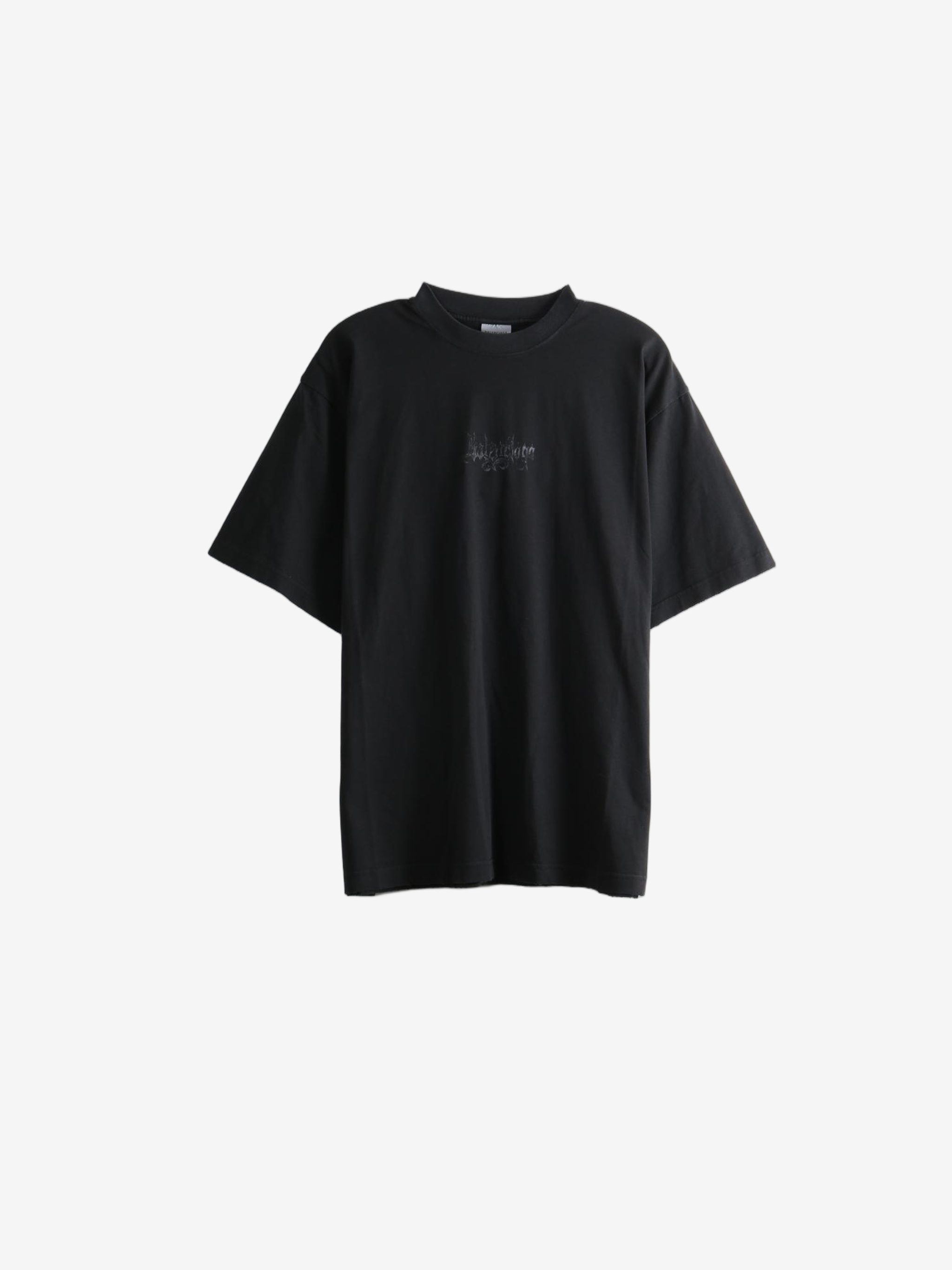 Black t-shirt, front view