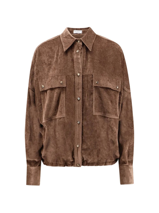 Brown shirt, front view