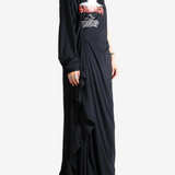 Black dress, full body view