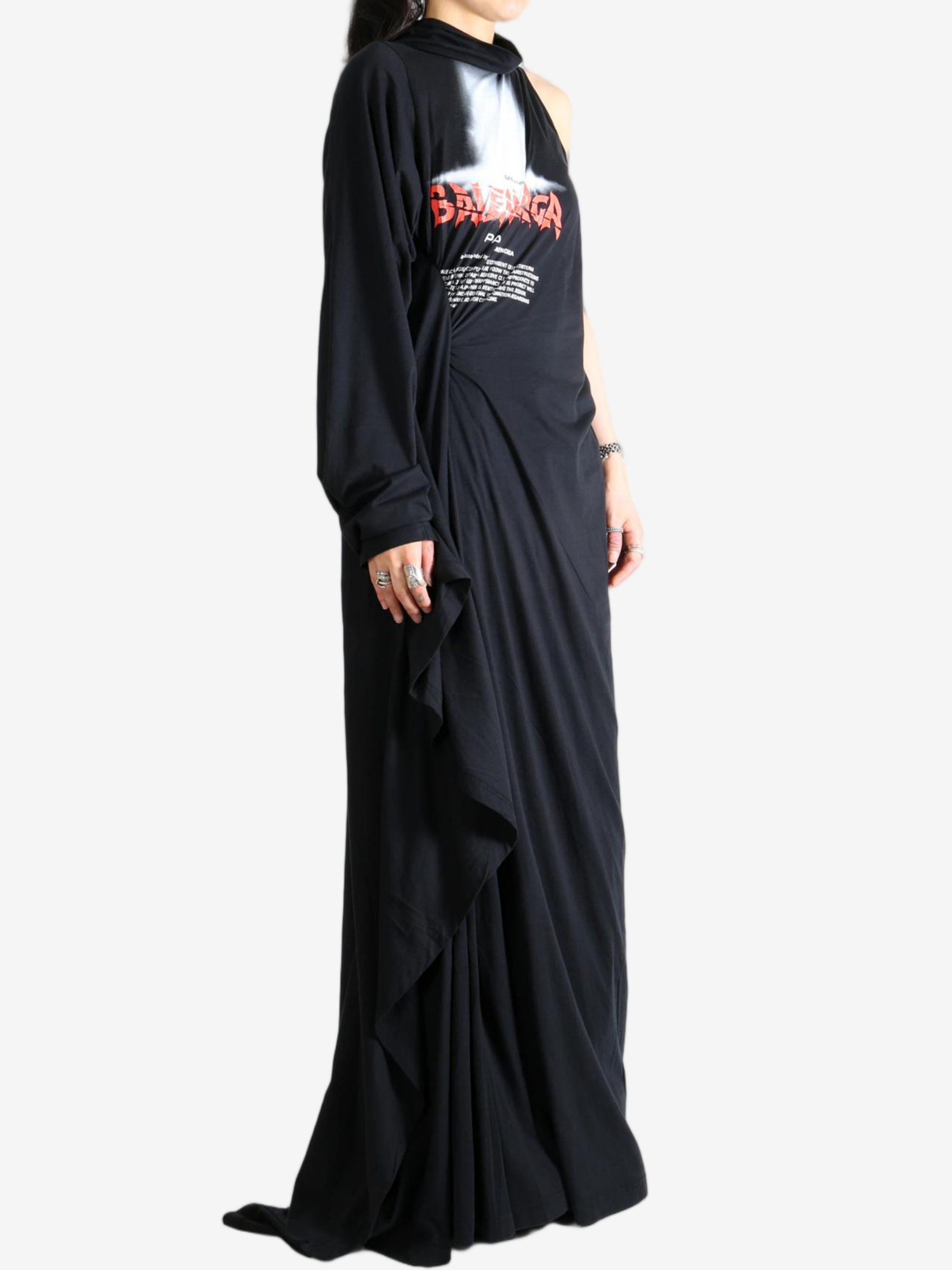 Black dress, full body view
