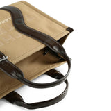 Tan bag, front view