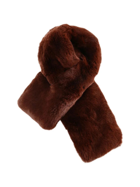 Brown scarf, front view