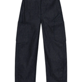 Blue pants, front view