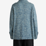 Blue shirt, full body view