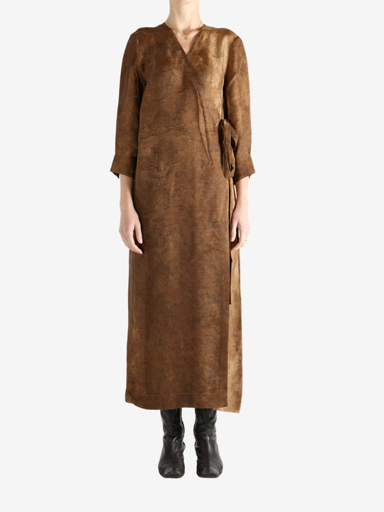 Tan dresses, full body view