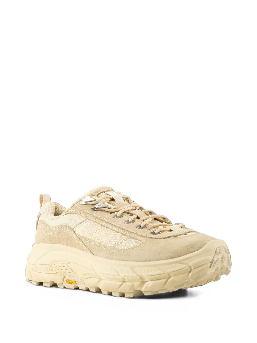 Tan shoes, front view