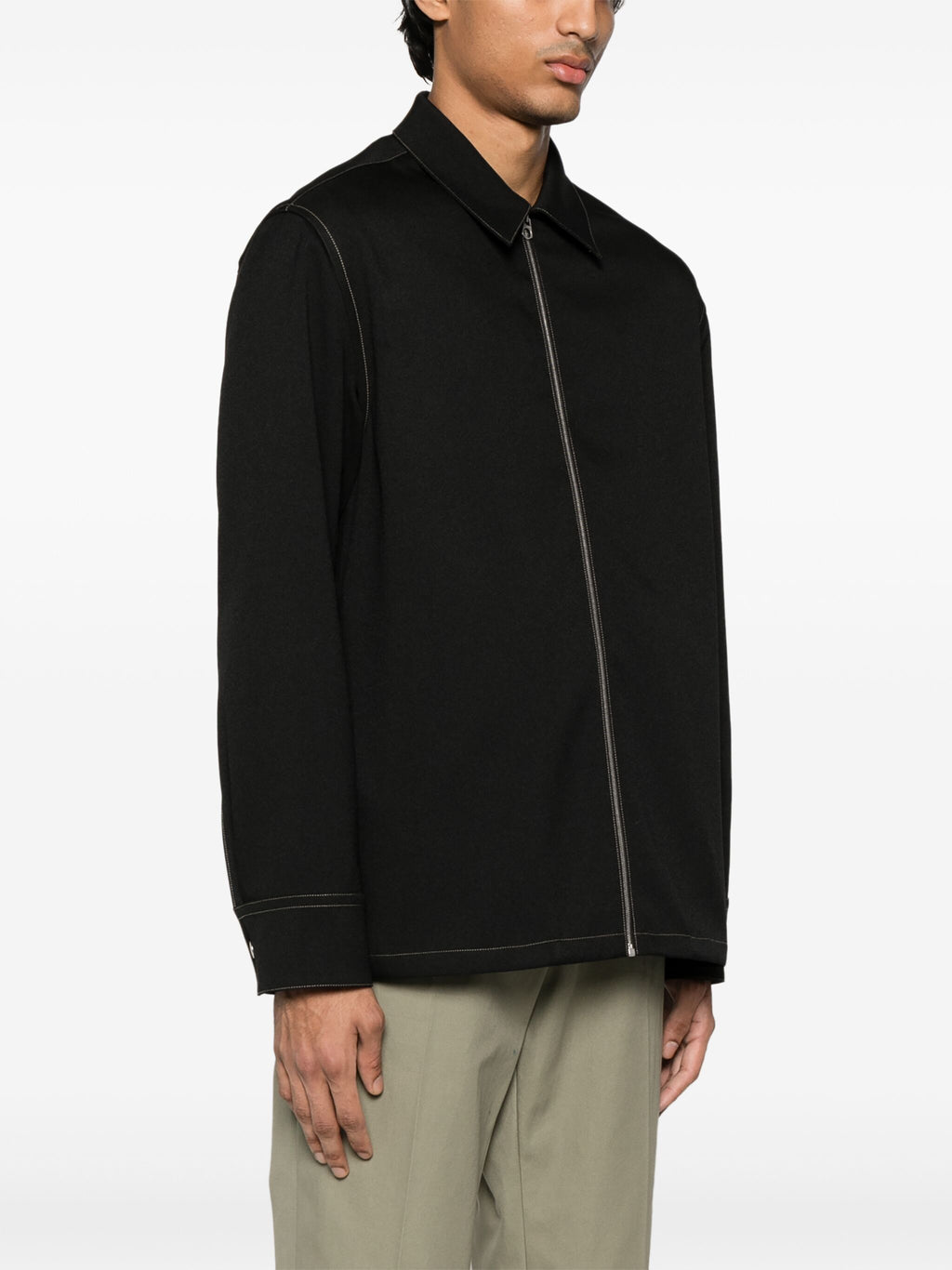 JIL SANDER - Men Zip-up Shirt