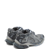 Grey sneakers, back view