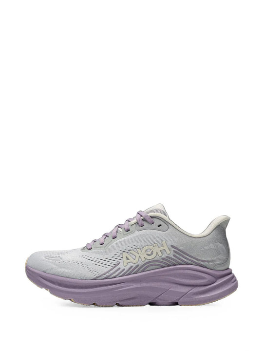Purple shoes, front view