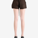 Brown shorts, full body view
