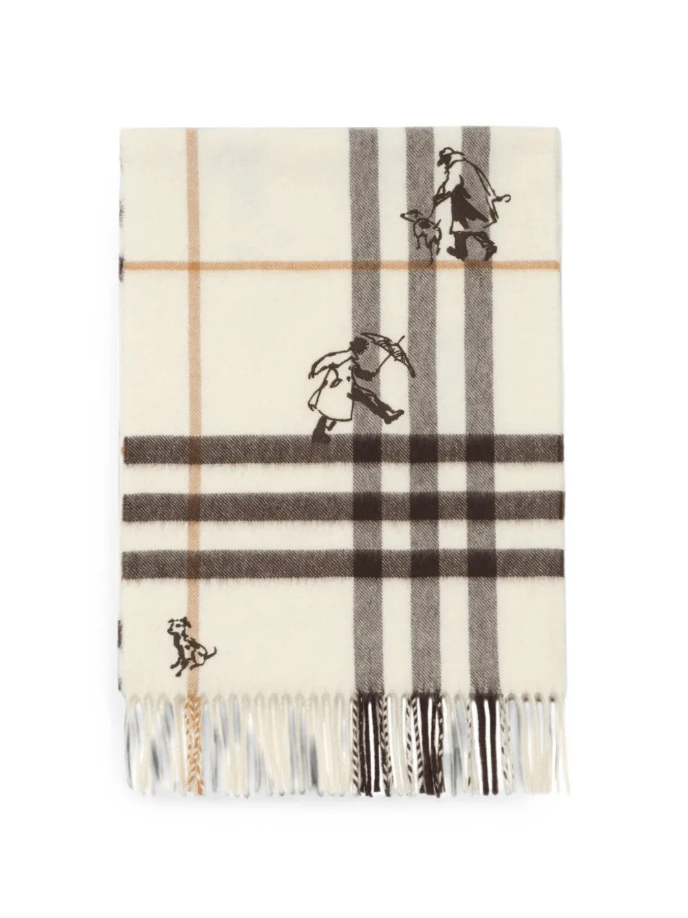 Tan scarf, front view
