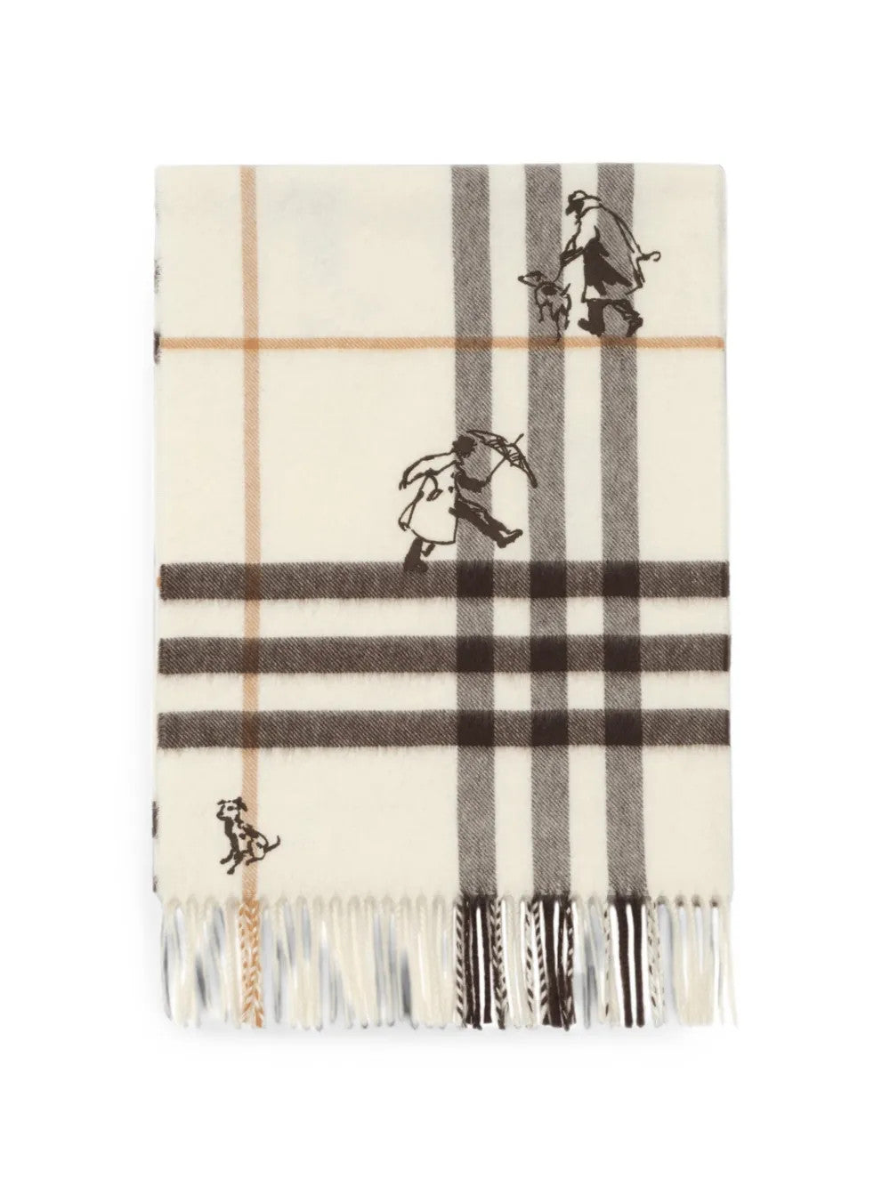 Tan scarf, front view
