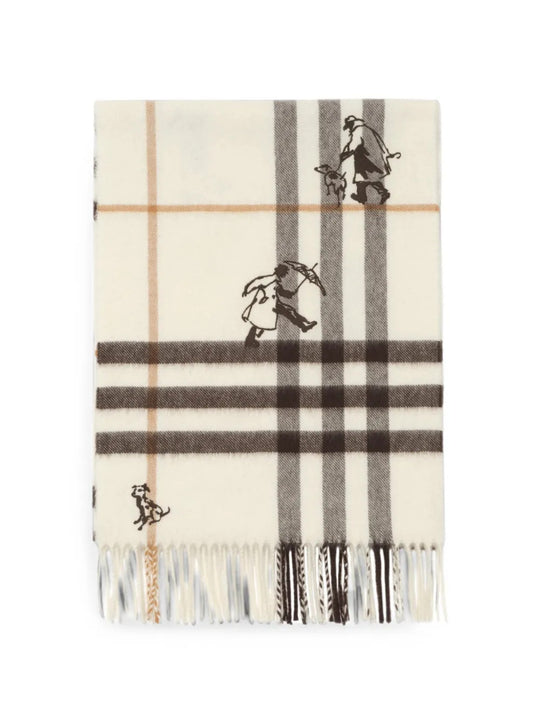 Tan scarf, front view