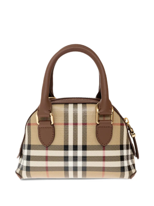 Tan bag, front view