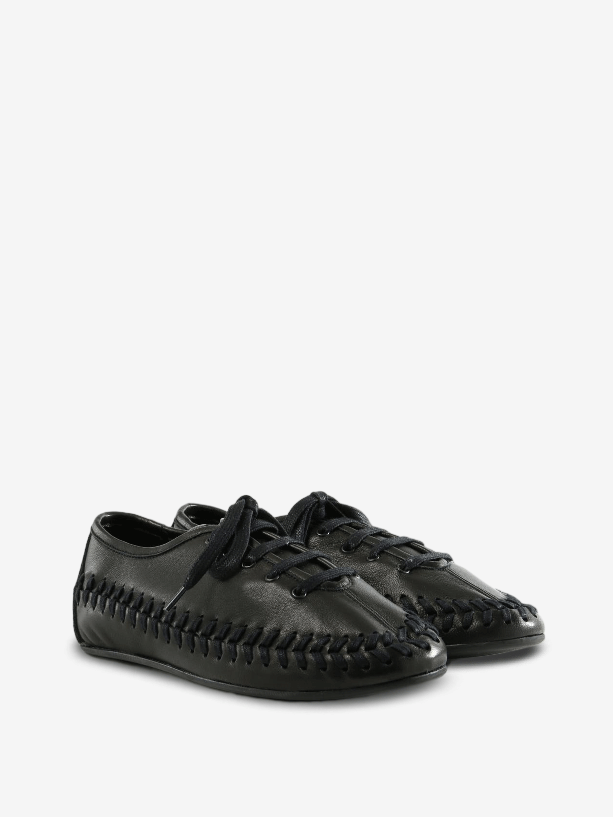 Black shoes, front view
