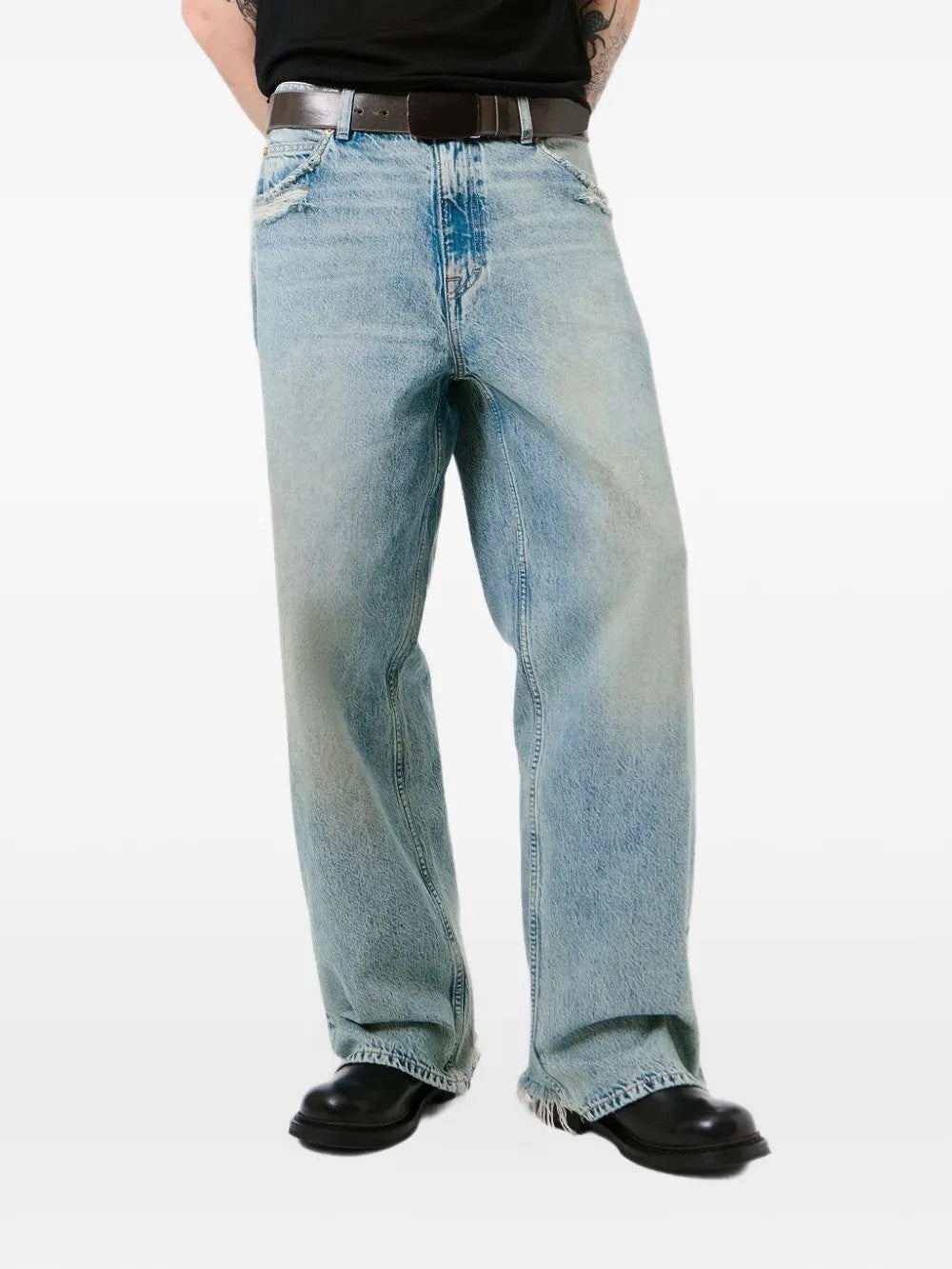 Blue jeans, full body view