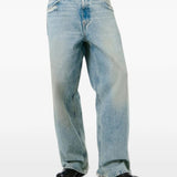 Blue jeans, full body view