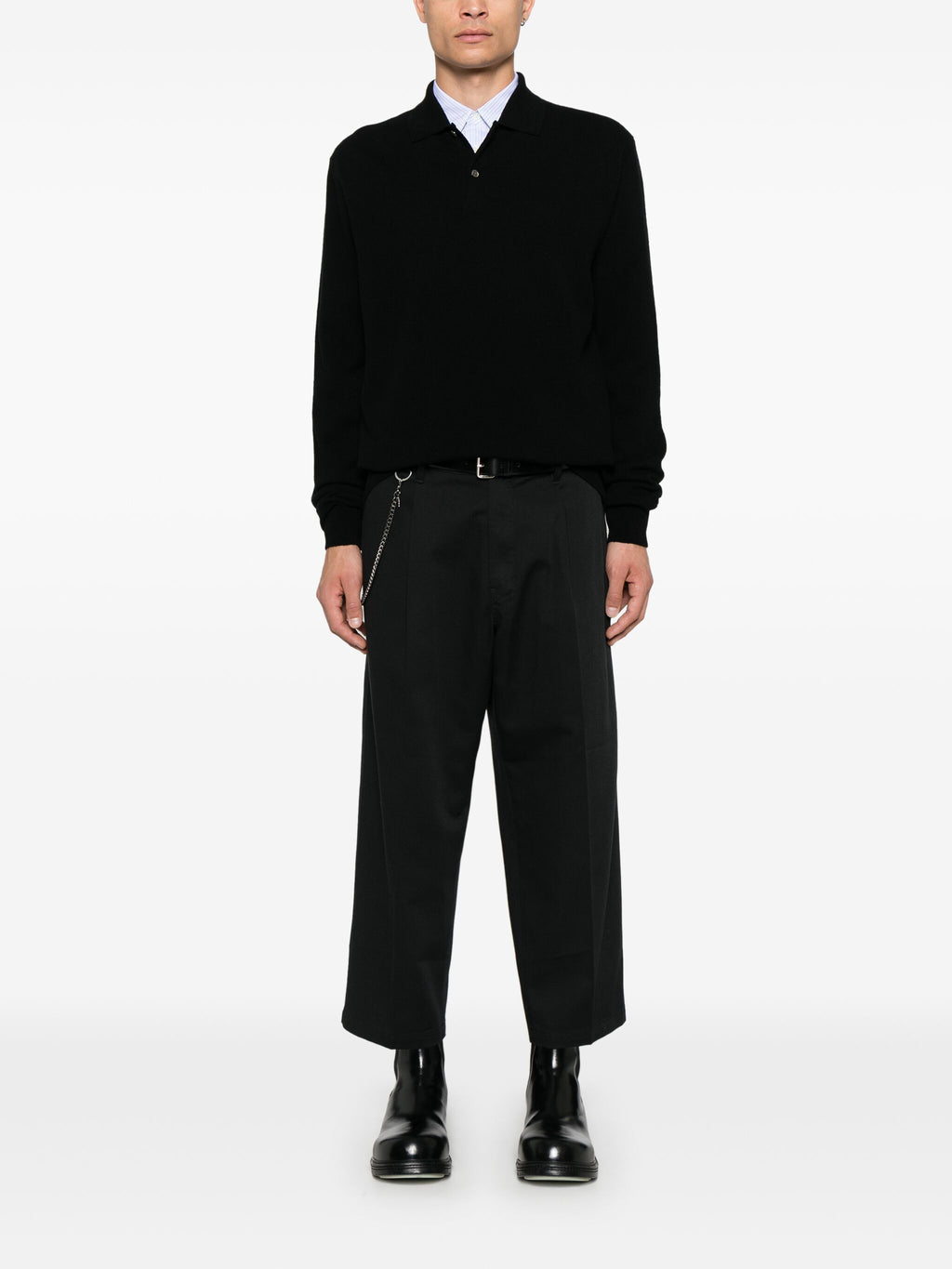 COMME DES GARCONS SHIRT - Men Long Sleeve Knit Polo