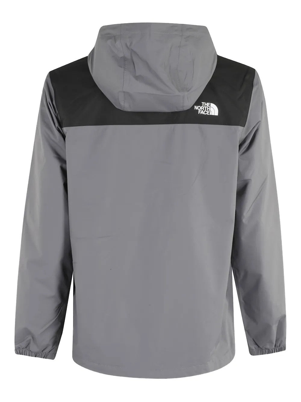 Grey jacket, back view