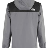 Grey jacket, back view