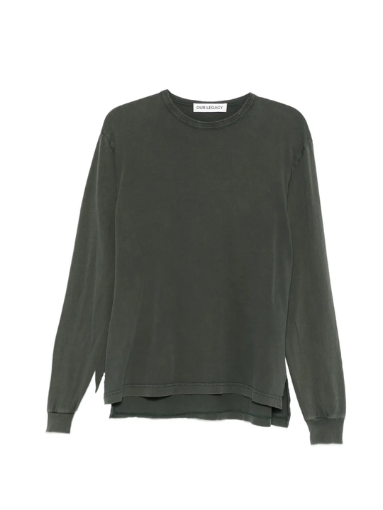 Grey knitwear, front view