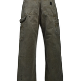 green pants, back view