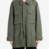 Green jacket, full body view