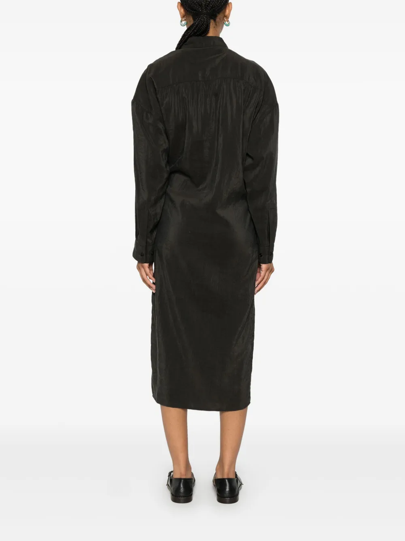 LEMAIRE - Women Straight Collar Twisted Dress – Atelier New York LEMAIRE - Women Straight Collar Twisted Dress – Atelier New York