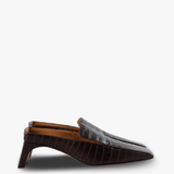 Brown shoes, side view
