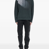 Black hoodie, full body view