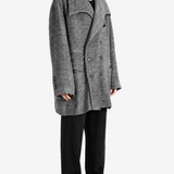 Grey jacket, full body view