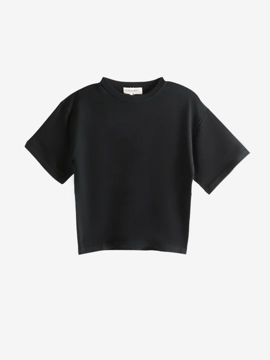 Black t-shirt, front view