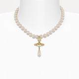VIVIENNE WESTWOOD - Women One Row Pearl Drop Choker