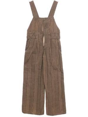 Brown overalls, front view