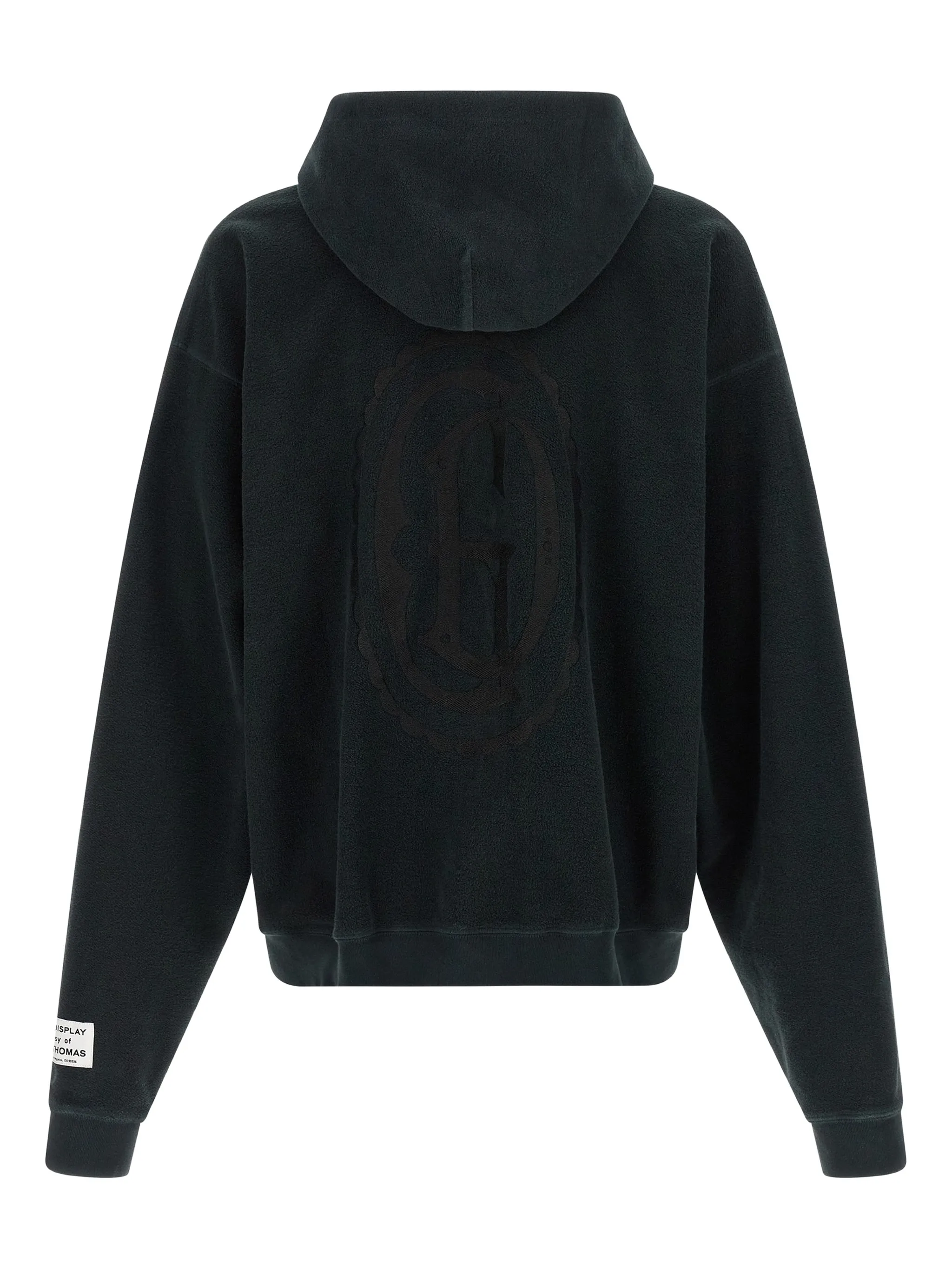 Black jacket, back view