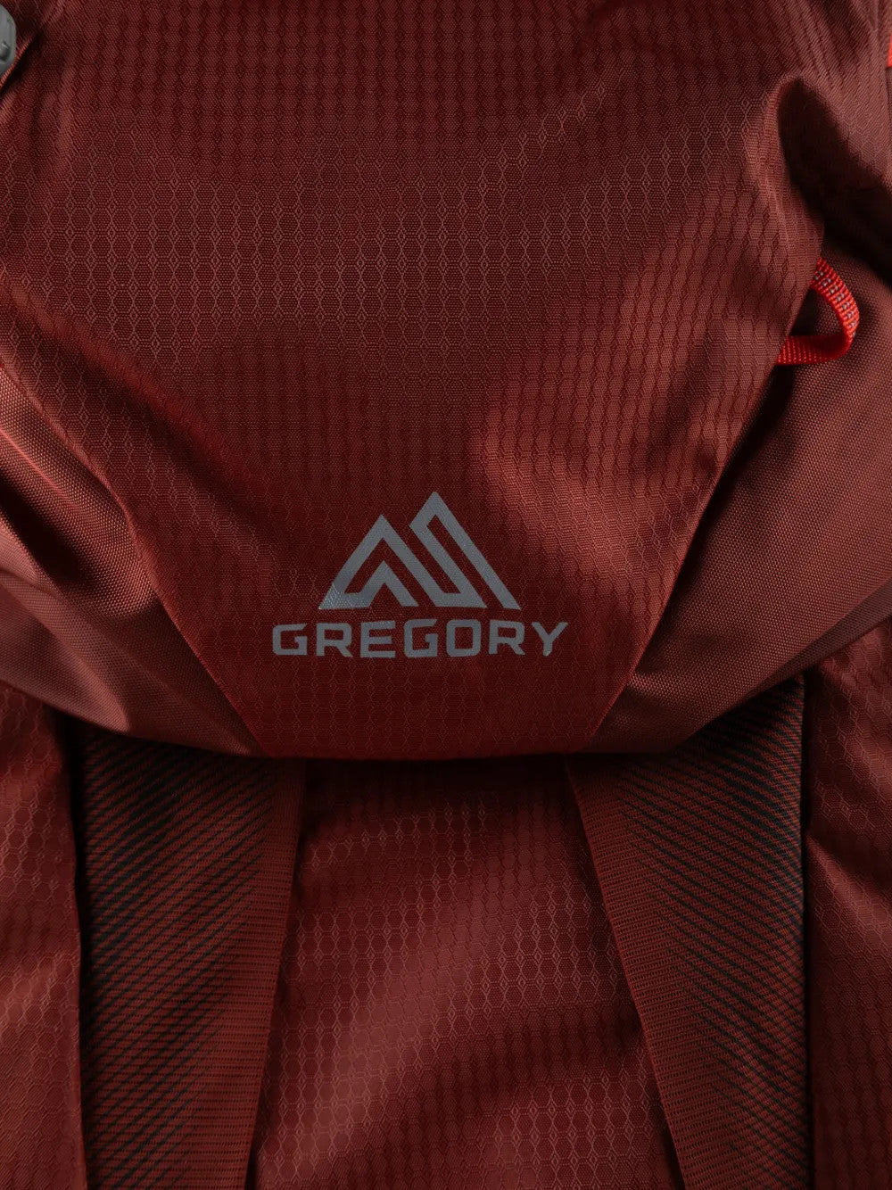 Burgundy bag, front view