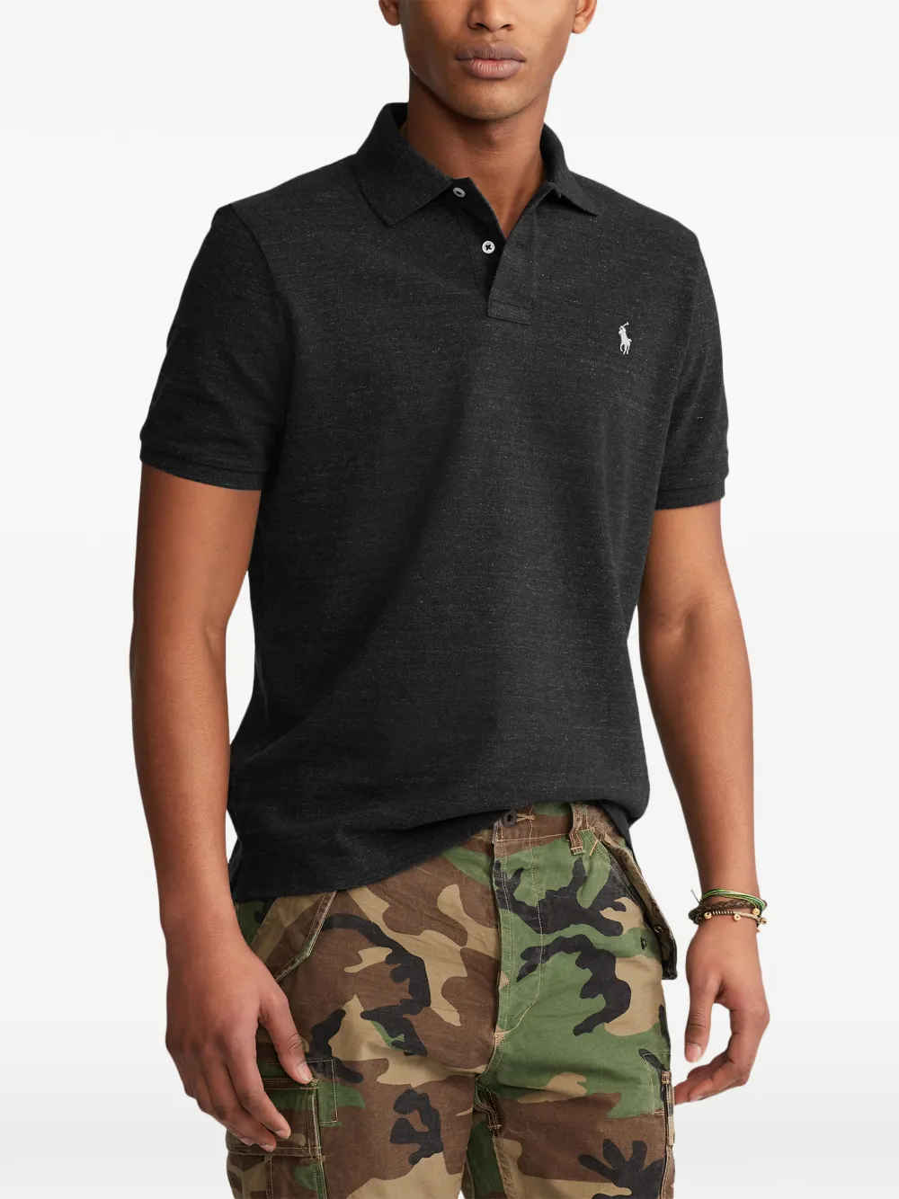 Black tee, front view