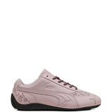 Pink shoes, side view