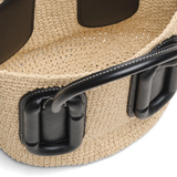Tan bag, front view