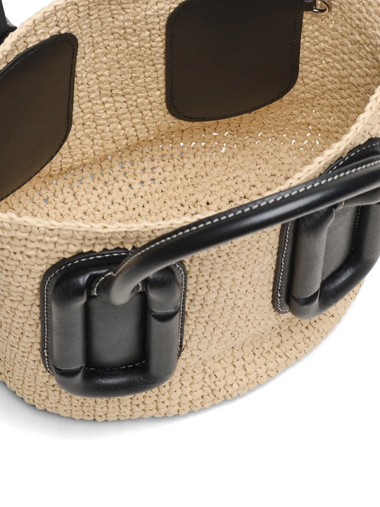 Tan bag, front view