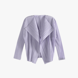 Purple knitwear, front view