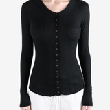 Black knitwear, front view