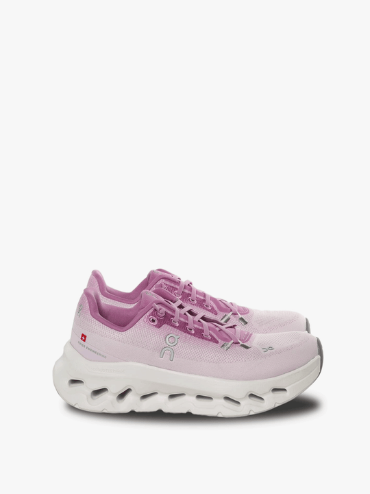 Pink shoes, front view