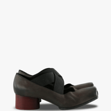Brown shoes, side view