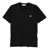 Black t-shirts, front view