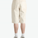 White shorts worn by a person, showing the shorts fit